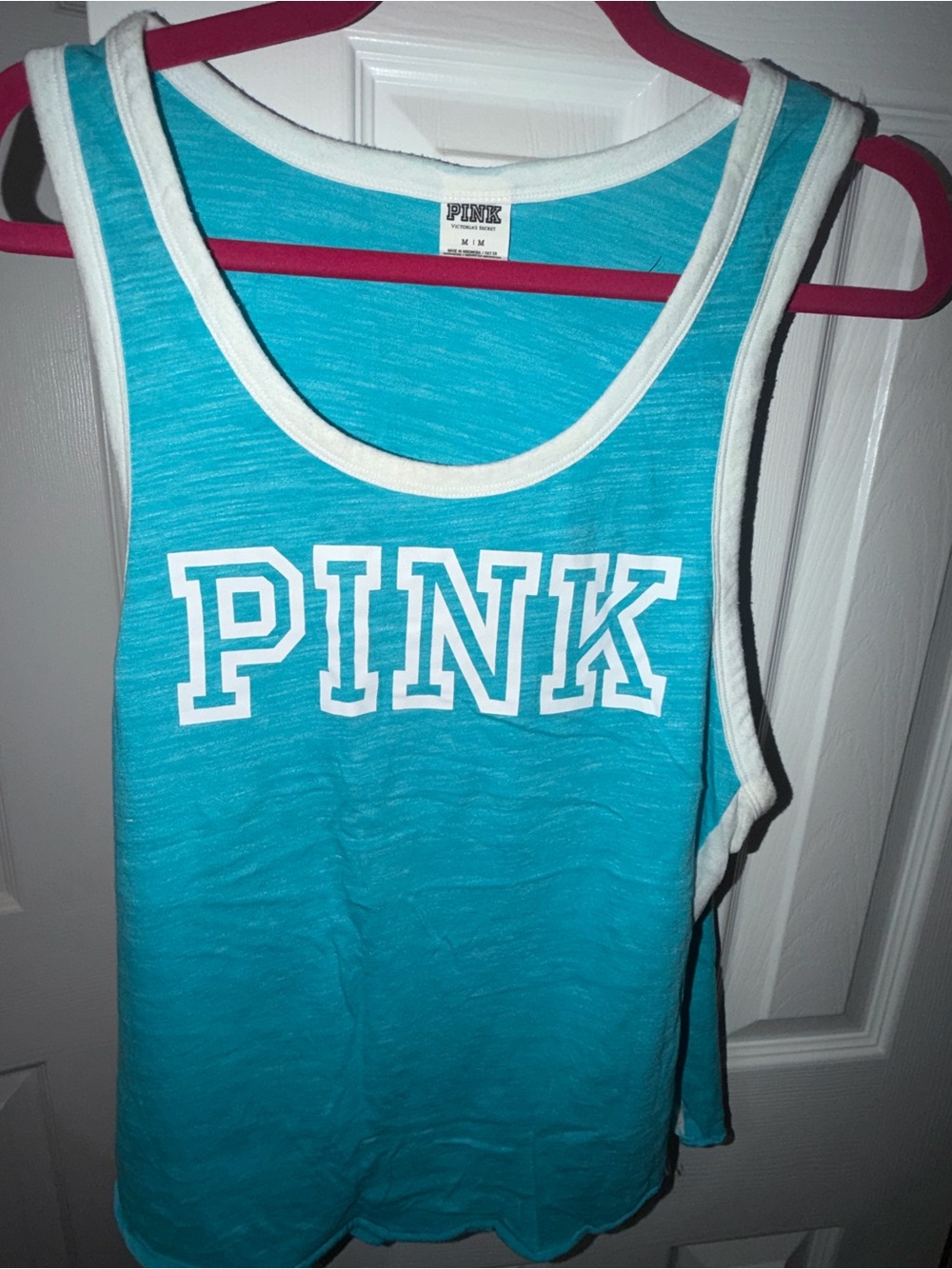 PINK Victoria's Secret Aqua Blue Tank Top